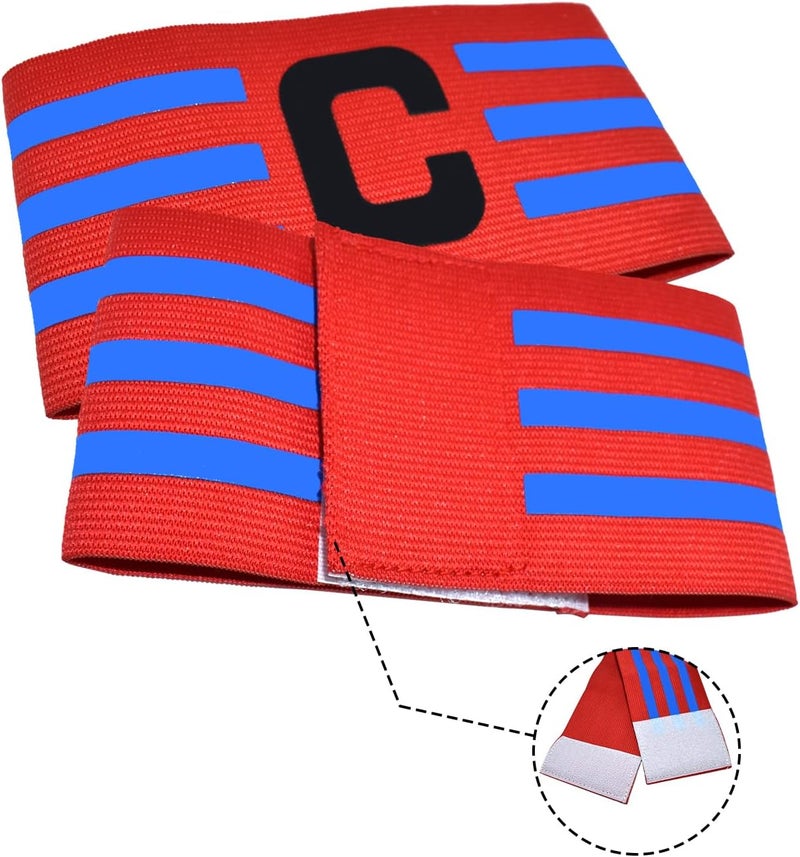 FUNAUPGO Sports Captain C Arm Band for Team Training, Unisex Elastic Soccer Captain Armband Adjustable Outdoor Football Player Captain's ArmBands for Adult - Image 2
